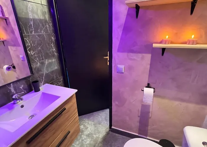 Romantiskt hotell Jacuzzi Lyon